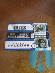 2004 Playoff Contenders Round Numbers #RN15 Derrick Hamilton/Matt Schaub 0091/1000
